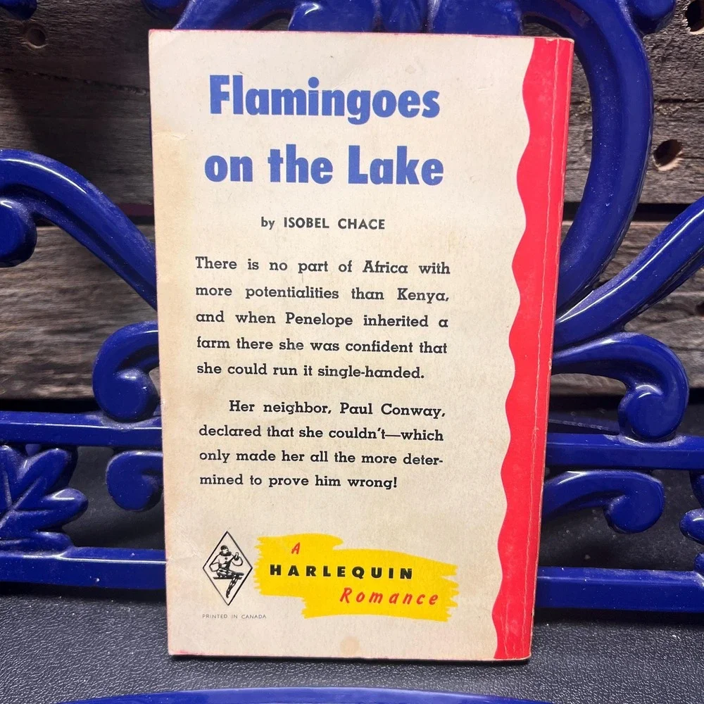 Flamingoes On The Lake,‎ by Isobel Chase Vintage Harlequin Romance #976 1975